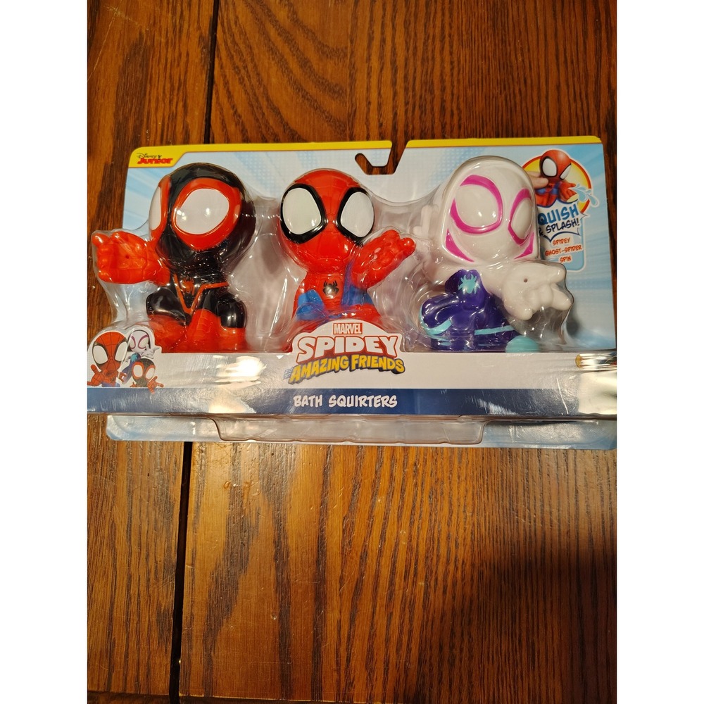 Marvel Spidey and His Amazing Friends Bath Squirters 3-Pack Jazwares Spidey Spin